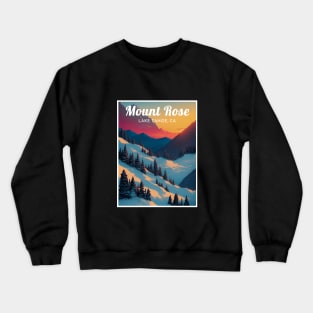 Mount Rose Lake Tahoe California Ski Crewneck Sweatshirt